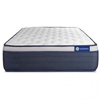 Colchón Actisom 120x190 cm con muelles ensacados y espuma viscoelástica, grosor 26 cm, rigidez alta, 7 zonas