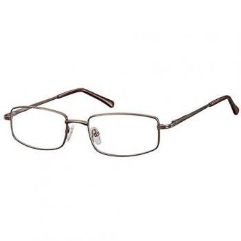 Rectangle Montura completa Metal Marrones Gafas Recetadas para Hombre - Gafas Anti-Azules - SmartBuy Collection