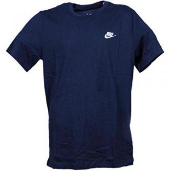 Nike M NSW Club tee T-Shirt, Hombre, Dark Obsidian/White, XL