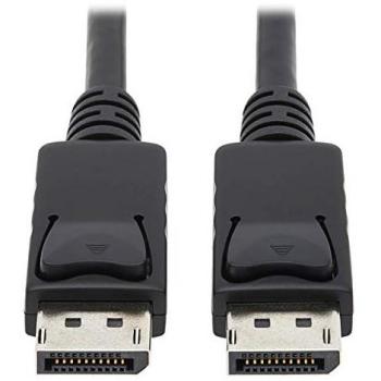 Tripp Lite Safe-IT DisplayPort Antibacterial Cable High-Speed with Latching Connectors (M/M), UHD 4K 60 Hz, 6 ft