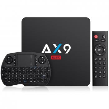 Ãltima Android 7.1 TV Box- TICTID AX9 MAX TV Box con Mini Teclado inalÃ¡mbirco con touchpad 2GB/16GB EMMC Quad-Core 64-bit Cortex-A53 2.4G WiFi/ H.265 DLNA /4K Smart TV Box