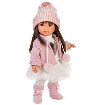 Llorens 53528 Sara - Muñeca con Pelo castaño y Ojos Marrones, 35 cm, Multicolor