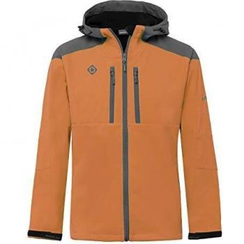 Izas Castor Chaqueta Softshell, Hombre, Naranja/Gris Oscuro, XXL