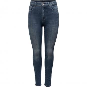 Jeans de mujer Only Onlmila, ajuste skinny, cintura alta, azul denim, talla 28/32