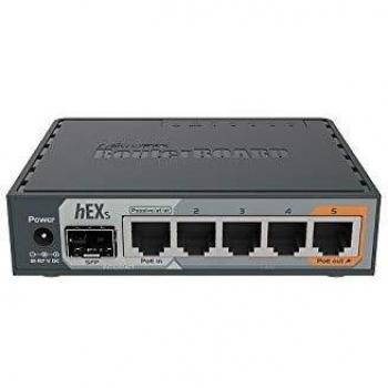 MikroTik hEX S Gigabit Ethernet Router with 5x RJ45 Ports, 1x SFP and 1x USB (RB760iGS)