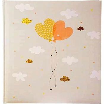 Álbum de Fotos Tradicional Corazones de Globo - 60 Páginas Blancas + Separadores de Cristal, Multicolor, 30x31 cm