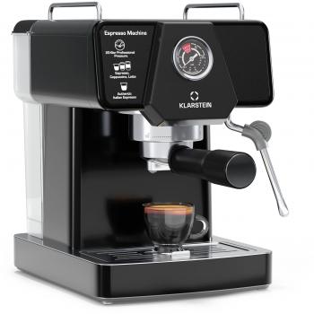 Cafetera Espresso Klarstein Libeica | 1350 W | 19 bar | Táctil | Acero Inoxidable | Display de Temperatura y Presión