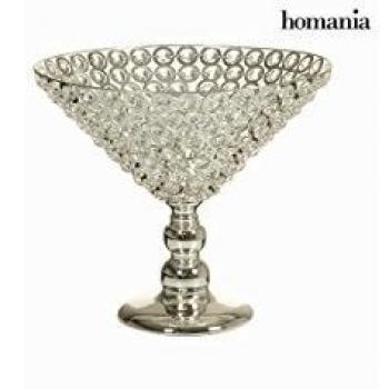 Centrotavola argentato e vetri - Queen Kitchen Collezione by Homania