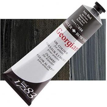 Óleo Daler-Rowney Georgian en Tubo de Aluminio - 225ml, Negro Marfil