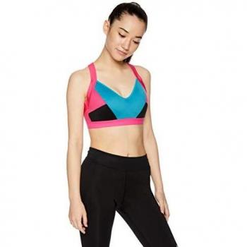 Sujetador Deportivo Puma Density H, Mujer, 517477_7, Fuchsia Purple-Caribbean Sea-Black, 38-AB