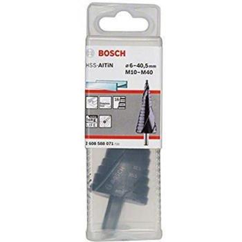 Bosch 2 608 588 071 - Broca escalonada HSS-AlTiN - M10-M40, 10,0 mm, 125,5 mm