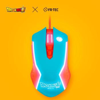 Ratón Gaming FR-TEC Dragon Ball Super Goku USB 8000 DPI LED para PC, PS5 y Xbox X