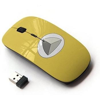 KawaiiMouse [ Ratón óptico 2.4G inalámbrico ] Mathematics Trigonometry Yellow