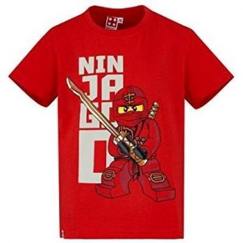 LEGO Ninjago Chicos Camiseta Manga Corta - Rojo - 104