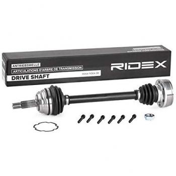 Semiasse delantero izquierdo RIDEX 13D0007 para VW y SEAT, longitud 537.5 mm, dentado exterior 22