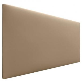 Cabecero Tapizado de Polipiel Liso AQUALINE 105x50cm para Cama Lujo en Marrón Claro (Camas 80/90/105)