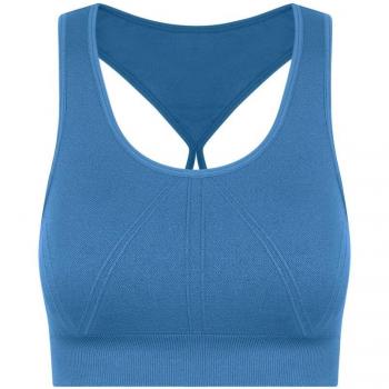 Top de mujer Sava Born Living Yoga - Sujetador deportivo de alto impacto azul para mujer
