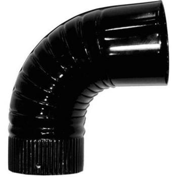 EXOJO - Codo Estufa Vitrif Negro 90º Exojo 100 Mm