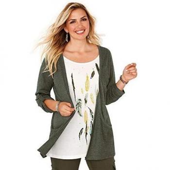 Camiseta Efecto Doble con Pieza Interior Estampada con Detalles metali - 016388