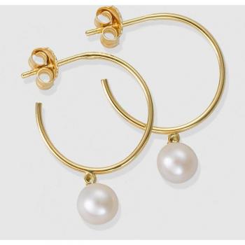 Pendientes de lujo en oro con elegantes perlas naturales