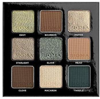 Sigma Beauty On-the-Go Eyeshadow Palette - Ivy - 9 Bold Eyeshadow Shades in Matte, Shimmer and Metallic Finishes - Highly Pigmented Vegan Eye Makeup Palette - Clean Beauty Products