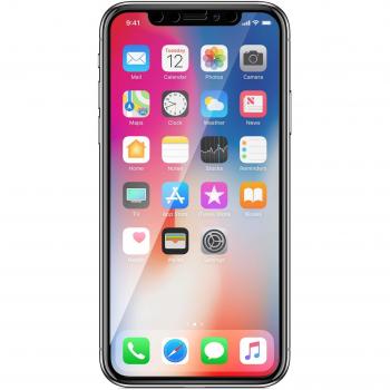 Protector de Pantalla Cristal Templado Negro para iPhone X/XS - Akashi