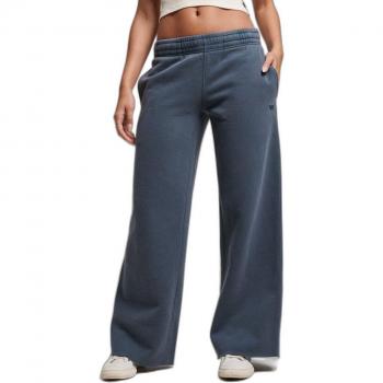 Joggers Vintage Wash Rectos Superdry para Mujer Azul Marino