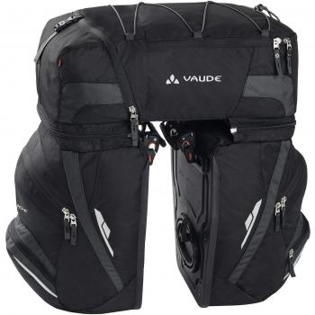 VAUDE Karakorum - Alforja para bicicleta, color negro, 58 x 6 x 32 cm, 68 L
