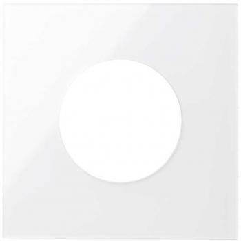 Tapa para base de enchufe euroamericana SIMON 10000047-130, blanco brillante