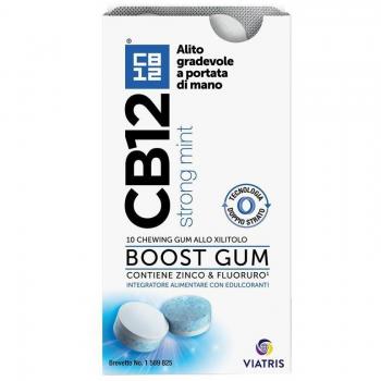 Chicle CB12 Boost 10 piezas - Control de mal aliento, sabor menta fresca, sin azúcar