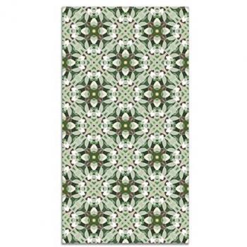 Alfombra Vinílica Baldosa Oriental Verde 300x200 cm - Antideslizante e Ignífuga - Ideal para Cocina y Salón