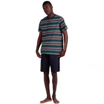 Pijama Manga Corta Rayas Never Stop Rolling para Hombre - Admas