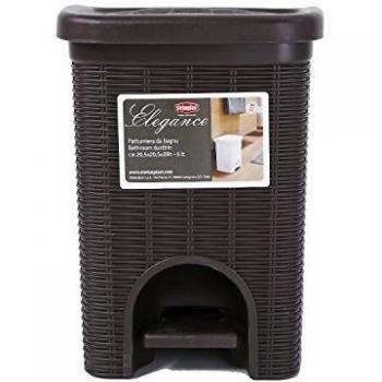 Papelera de Baño Elegance 6 Litros Color Moka
