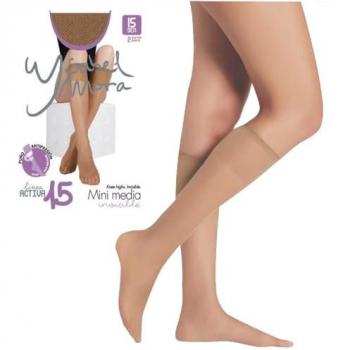 Ysabel Mora - Pack 2 Medias Largas Puntera Invisible 15 Denier Beige