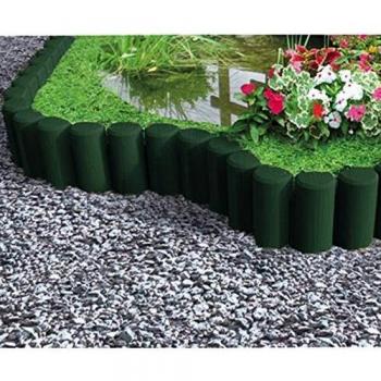 Bordura Modular Verde para Aiuolas 6 Piezas 38,5 x 26 cm