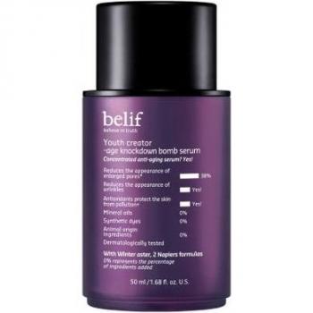 Belif Youth Creator Age Knockdown Bomb Serum - Anti-Aging Facial Serum with Vitamin C and E for Unisex - 50ml