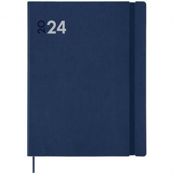Finocam Dynamic Mara Y12 2024 Semana Vista Vertical Encuadernada Azul Catalán Multilingüe 210x270 mm