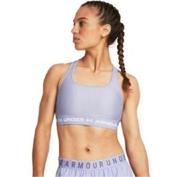 Under Armour Mid Crossback Bra Women's Sports Bra - Medium Support, Celeste / Celeste / White L