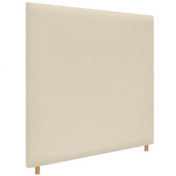 Cabecero Tapizado de Polipiel Liso Hasta el Suelo 150x120cm en Vainilla
