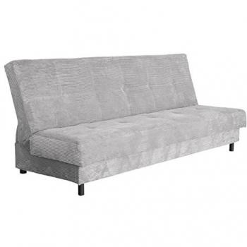 Sofá-cama Columbus 184 con caja de ropa de cama, dimensiones 195 x 90 x 85 cm, sofá de 3 plazas con función de dormir y función de cama