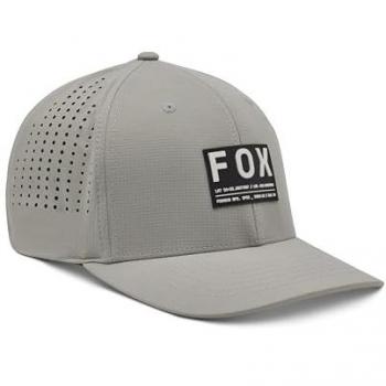 Gorra Flexfit Non Stop Tech Gris Acero de Fox Racing, tamaño S-M para hombres