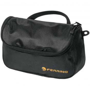 Neceser Ferrino Beauty Atocha Negro - Neceser de viaje, material resistente al agua, diseño elegante y moderno, múltiples compartimentos para organización, cierre con cremallera, tamaño compacto ideal para llevar en maletas o mochilas