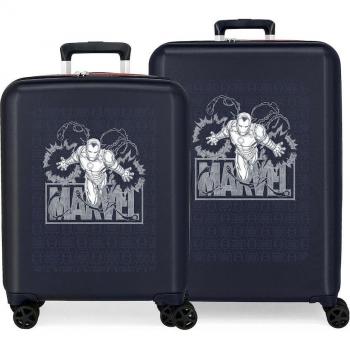 Disney Marvel Iron Man Juego de Maletas Rígidas 55/70 cm Capacidad 119L Azul