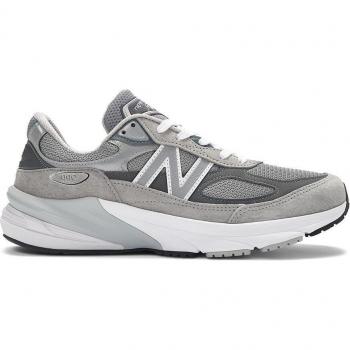 New Balance 990v6 Men's Casual Sneakers Made in USA - Gray Suede/Mesh, Size 9 US