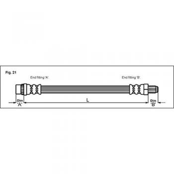 Metzger 4114668 Tubo flexible de frenos