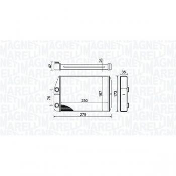 Radiador de calefacción MAGNETI MARELLI 350218443000