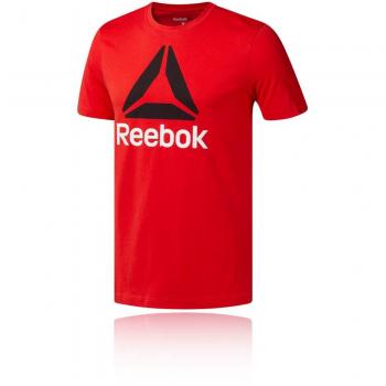 Reebok Qqr- Stacked Camiseta, Hombre, motred, S