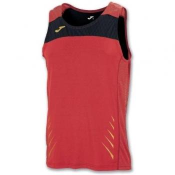 Joma Elite IV - Camiseta sin mangas para hombre, color rojo / negro, talla XXL
