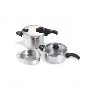Set de Ollas a Presión G-SOLA 4L y 6L Acero Inoxidable