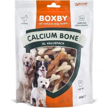 Boxby Bone-Shaped Calcium Dog Snacks - 2-Pack (2 x 360g) with Second Unit at 20% Discount